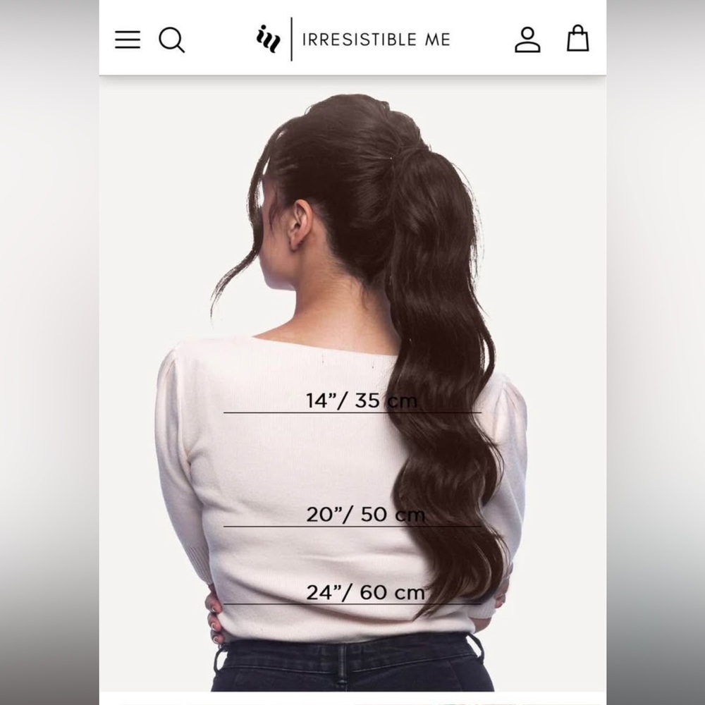 Ponytail Hair Extension, Chocolate Brown | Never Used